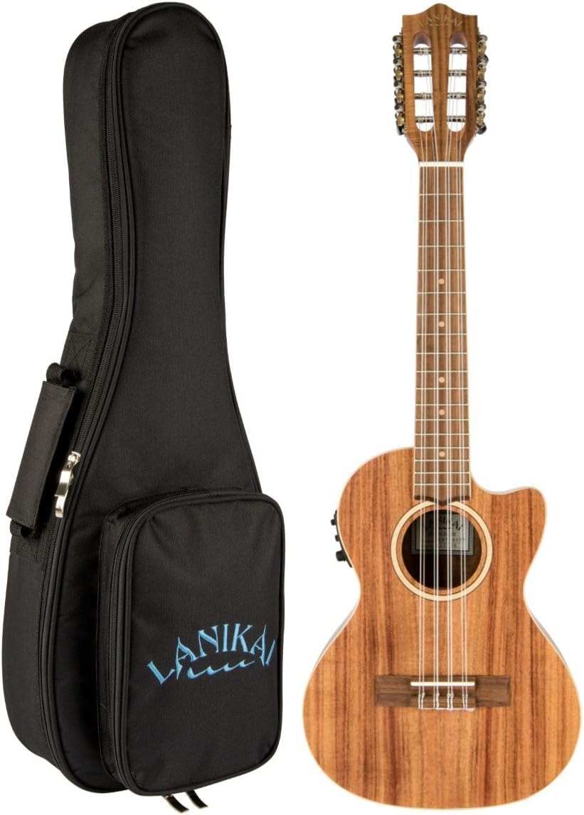 Amazon.com: Lanikai ACST-8CET 8-String Ukulele, All Acacia Tenor